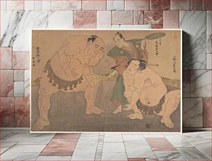 Πίνακας, The Wrestlers by Katsukawa Shunshō