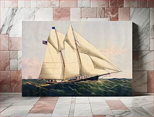 Πίνακας, The Yacht Henrietta, modeled by Mr. Wm. Booker, N.Y. Built by Mr. Henry Steers, Greenpoint, L.I. by Charles Parsons