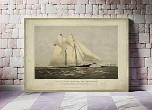 Πίνακας, The yacht "Meteor" of New York: leaving Sandy Hook Augst. 16th. 1869 bound to Europe