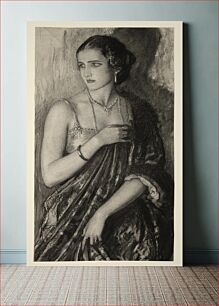 Πίνακας, There was a woman standing in the door as though posed in the dark wood of a frame (ca 1918) by Wladyslaw Theodore Benda