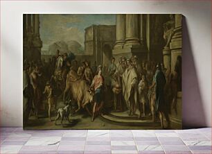 Πίνακας, Theseus Taming the Bull of Marathon by Charles Andre Vanloo