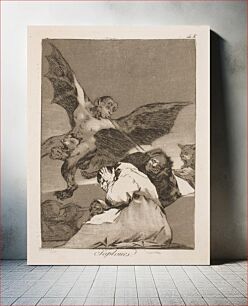 Πίνακας, They blow into their ears by Francisco Goya