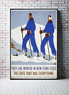Πίνακας, They like winter in New York State The state that has everything J. Rivolta