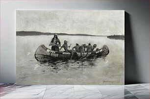 Πίνακας, This Was a Fatal Embarkation (1898) by Frederic Remington. The Art Institute of Chicago
