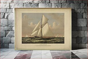 Πίνακας, "Thistle": cutter yacht, designed by G.L. Watson. built by D.W. Henderson & Co. Glasgow. owned by Mr. James Bell, Glasgow Scotland
