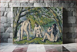 Πίνακας, Three Bathers (Trois baigneuses) by Paul Cézanne