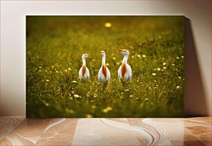 Πίνακας, Three Birds in a Field Τρία πουλιά σε ένα χωράφι