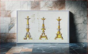 Πίνακας, Three Designs for Candlesticks, Luigi Righetti