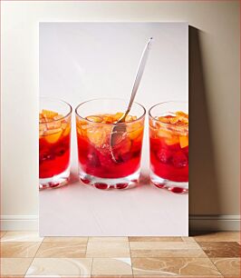 Πίνακας, Three Glasses of Fruit Punch Τρία ποτήρια Fruit Punch