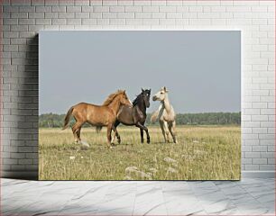 Πίνακας, Three Horses Running in a Field Τρία άλογα που τρέχουν σε ένα χωράφι