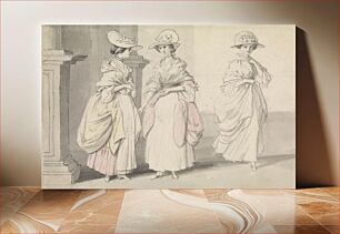 Πίνακας, Three Ladies Standing on a Terrace