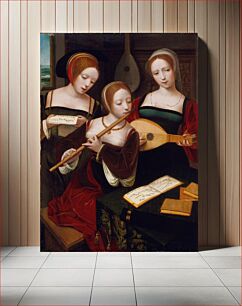 Πίνακας, Three Musicians by Master of the Female Half Lengths Antwerp active 16th century