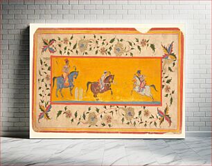 Πίνακας, Three Polo Players, India (Rajasthan, Bikaner)