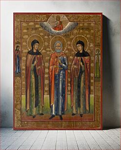 Πίνακας, Three saints - icon, Russian Icon Painter
