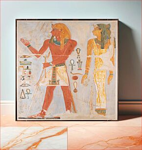Πίνακας, Thutmose I and His Mother Seniseneb by Nina de Garis Davies