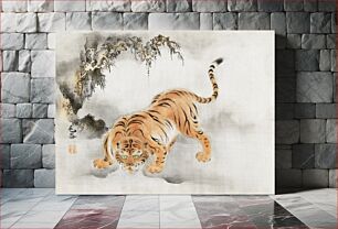 Πίνακας, Tiger (1816-1828) Japanese ukiyo-e art by Isen'in Hoin Eishin