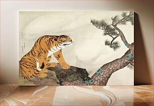 Πίνακας, Tiger and Dragon (1781) Japanese ukiyo-e art by Maruyama Okyo