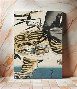 Πίνακας, Tiger Emerging from Bamboo (19th century) by Kikukawa Eizan