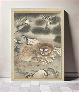 Πίνακας, Tiger Family and Magpies by Tani Buncho