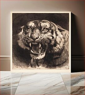 Πίνακας, Tiger's head (1891) by Herbert Dicksee