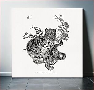 Πίνακας, Tiger, traditional Japanese animal illustration