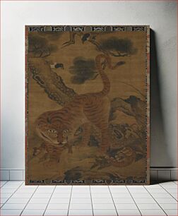 Πίνακας, Tiger with cubs and magpies