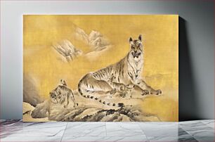 Πίνακας, Tigers by Mountain Streams (1892-1895) by Kishi Chikudō