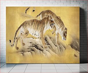 Πίνακας, Tigers by Mountain Streams (1892-1895) by Kishi Chikudō