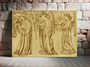 Πίνακας, Tile Design–Processing Angels (1866) by William Morris