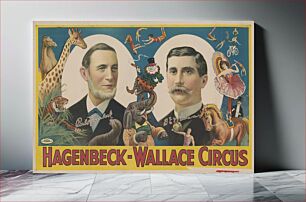 Πίνακας, Title: Hagenbeck-Wallace circus Abstract/medium: 1 print (poster) : chromolithograph, color ; 71 x 52 cm. (1900)