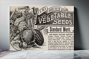 Πίνακας, Title: Seeds for the garden, farm, & field : vegetable, farm, flower seedsIdentifier: CAT31283908 (find matches)Year: 1899 (1890s)Authors: Plant Seed Company; Plant, Alfred; Urquhart, George; Plant, Fred S; Henr