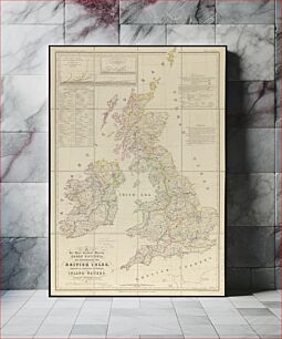 Πίνακας, To her most excellent majesty Queen Victoria this hydrographical map of the British Isles, exhibiting the geographical distribution of the inland waters