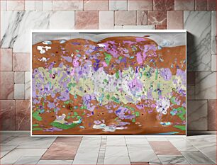 Πίνακας, To present the most information in a single view of Jupiter's moon, Io, a global color mosaic, derived from Galileo color images, was superposed on a higher resolution image mosaic, derived from merging the best
