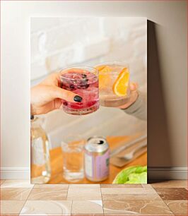 Πίνακας, Toasting with Refreshing Drinks Τοστάρισμα με δροσιστικά ποτά