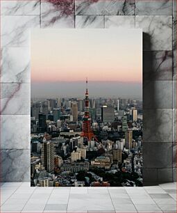 Πίνακας, Tokyo Tower at Dusk Πύργος του Τόκιο στο σούρουπο