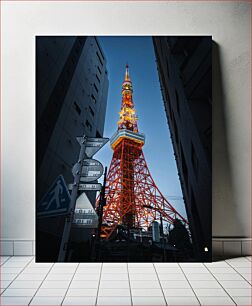 Πίνακας, Tokyo Tower at Dusk Πύργος του Τόκιο στο σούρουπο