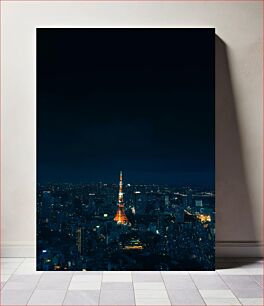Πίνακας, Tokyo Tower at Night Πύργος του Τόκιο τη νύχτα