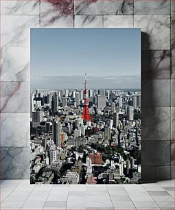 Πίνακας, Tokyo Tower in Cityscape Πύργος του Τόκιο στο αστικό τοπίο
