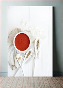 Πίνακας, Tomato Soup with Spices and Garlic Τοματόσουπα με μπαχαρικά και σκόρδο