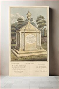 Πίνακας, Tomb of Mrs. Elizabeth Stafford Hilliard, Elizabeth Grosier, Gregory Grosier and William Grosier