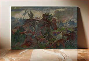 Πίνακας, Tomory's death at the battle of mohács by Jozef Hanula