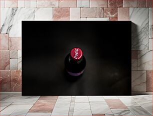 Πίνακας, Top View of a Coca-Cola Bottle Κάτοψη ενός μπουκαλιού Coca-Cola