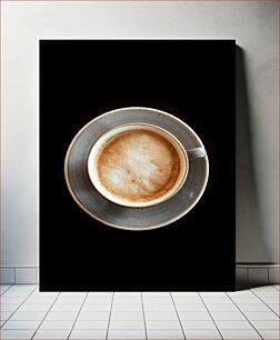 Πίνακας, Top View of a Coffee Cup Κάτοψη μιας κούπας καφέ