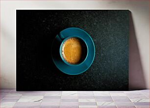 Πίνακας, Top View of Coffee Cup Κάτοψη της κούπας καφέ