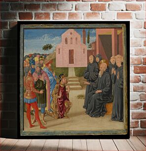 Πίνακας, Totila before Saint Benedict by Benozzo Gozzoli (Benozzo di Lese di Sandro)