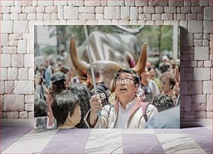 Πίνακας, Tourist Attraction at the Bull Statue Τουριστικό αξιοθέατο στο άγαλμα του ταύρου