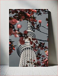 Πίνακας, Tower Through Sakura Tower Through Sakura