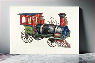 Πίνακας, Toy Locomotive (ca.1940) by Charles Henning