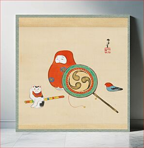 Πίνακας, Toys (1920s-1930s) by Kamisaka Sekka