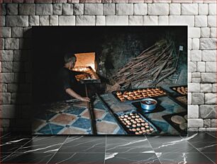 Πίνακας, Traditional Bread Baking Παραδοσιακό ψήσιμο ψωμιού